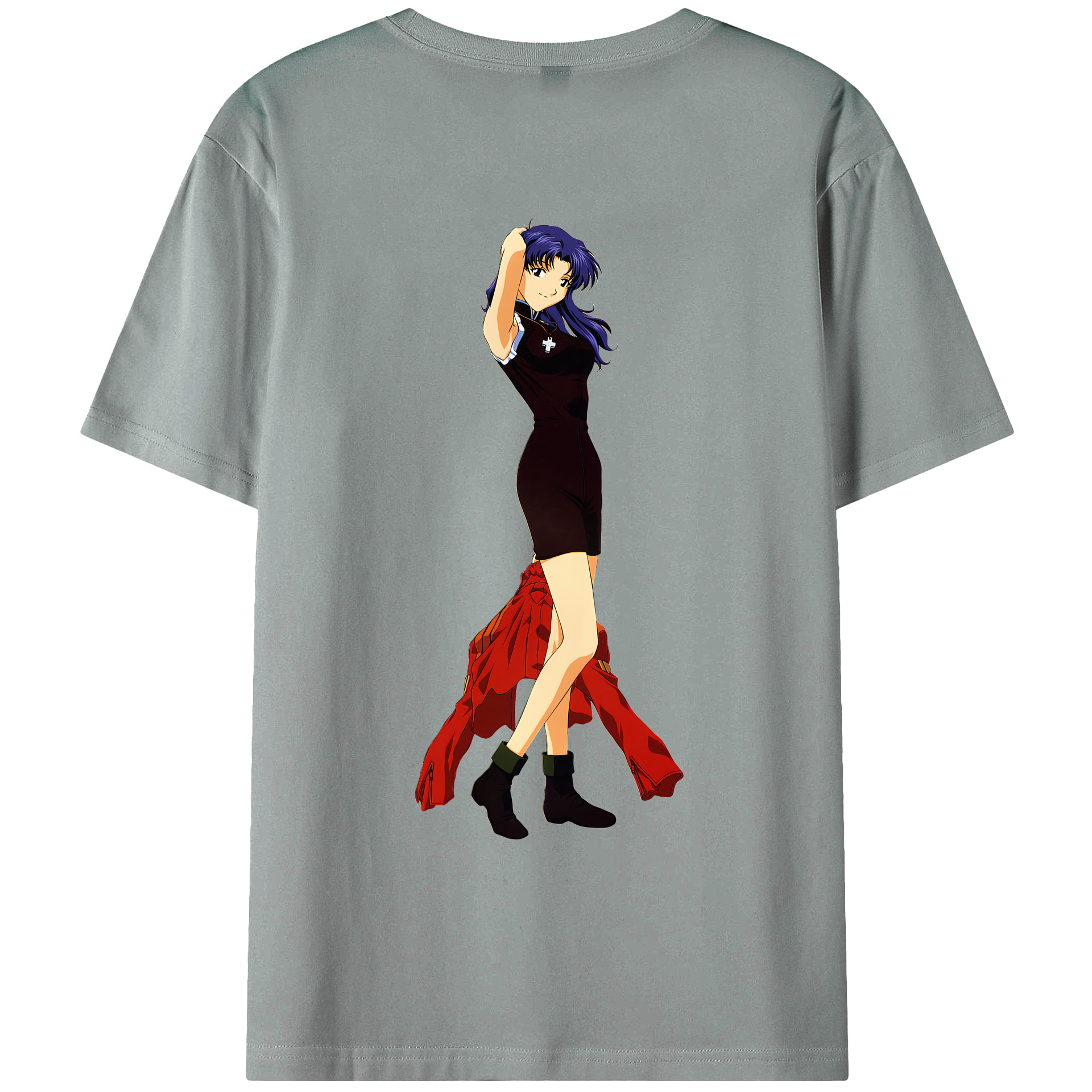 （画像用） EVA 新世紀エヴァンゲリオン 綿100％ メンズ半袖Tシャツ（バックプリント） 通気性